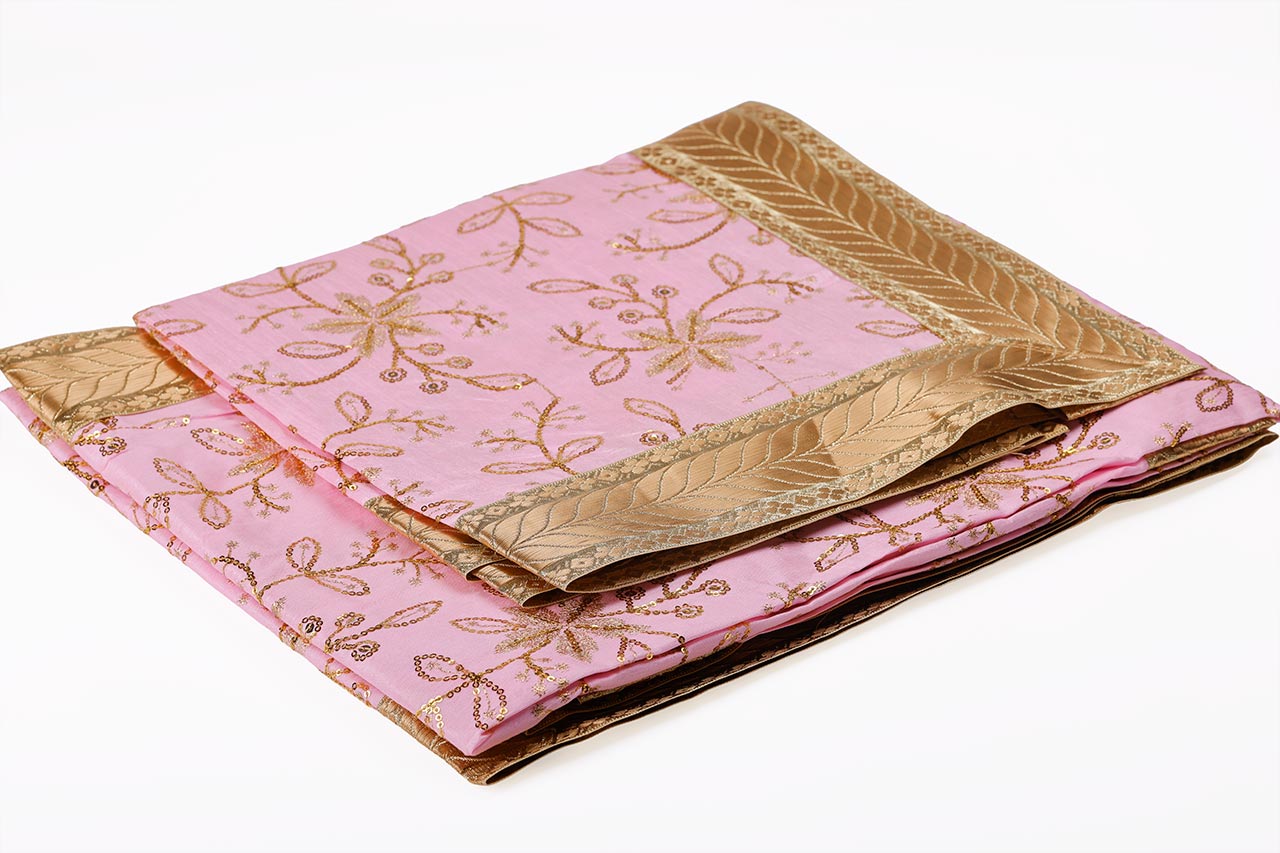 Baby Pink Embroided Double Rumala Sahib Baby Pink Embroided Double Rumala Sahib